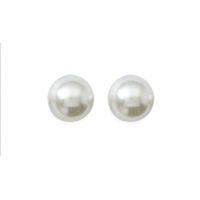 Boucles d'oreilles imitation Perle Plaqué Or 12mm