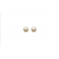 Boucles d'oreilles Boutons Imitation Perle Tige Argent
