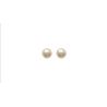 Boucles d'oreilles Boutons Imitation Perle Tige Argent