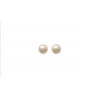 Boucles d'oreilles Boutons Imitation Perle Tige Argent