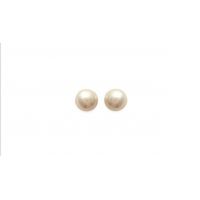 Boucles d'oreilles Boutons Imitation Perle Tige Argent