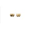 Boucles d'oreilles Double Coeurs Plaqué Or