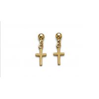 Boucles d'oreilles Croix Plaqué Or