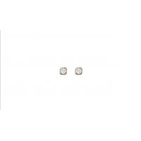 Boucles d'oreilles Boutons Pierre CRISTAL Plaqué Or