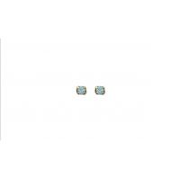 Boucles d'oreilles Boutons Pierre CRISTAL Plaqué Or