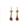 Boucles d'oreilles Pendantes CRISTAL Plaqué Or