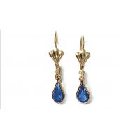 Boucles d'oreilles Pendantes CRISTAL Plaqué Or