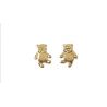 Boucles d'oreilles Nounours Plaqué Or