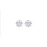 Boucles d'oreilles OZ Carrée Argent 925 Rhodié