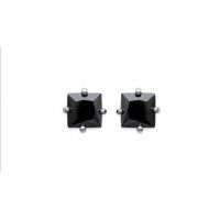 Boucles d'oreilles PS Carrée Argent 925/1000 Rhodié