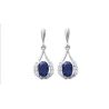 Boucles d'oreilles Pendantes PS Argent 925 Rhodié