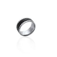Bague CUIR Acier