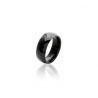 Bague Céramique Noire