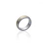Gravure Bague Acier Plaqué Or