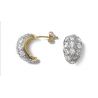 Boucles d'oreilles Pavées OZ Plaqué Or Rhodié