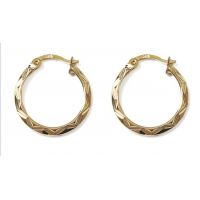 Boucles d'oreilles Créoles Plaqué Or