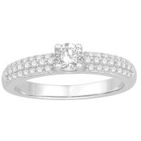 Duo Alliance et Solitaire Or 18 carats et Diamants (0.41+0.24 CTS)