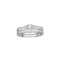 Duo Alliance et Solitaire Or 18 carats et Diamants (0.50+0.26 CTS)