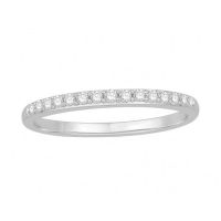 Duo Alliance et Solitaire Or Blanc 9 carats et Diamants (0.16+0.34 CTS)