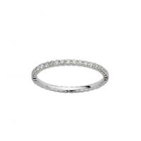 Alliance Tour Complet OR EST or 18 carats et Diamants griffes