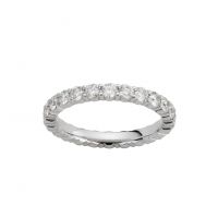 Alliance Tour Complet OR EST or 18 carats et Diamants griffes