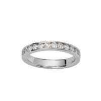 Alliance Demi Tour OR EST or 18 carats et Diamants 0.65 CTS rail