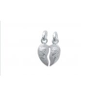 Pendentif Coeur toi et moi Argent 925/1000
