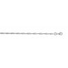 Chaine Argent 60cm Maille Singapour 925/1000 Rhodié
