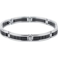 BRACELET ROCHET NIGHT ACIER CERAMIQUE NOIRE 8 MM B440380
