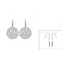 Boucles d'oreilles Talisman Argent 925 Rhodie OZ Microserti 