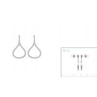 Boucles d'oreilles Argent 925 Rhodie Microserti