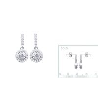 Boucles d'oreilles Argent 925 Rhodie OZ Microserti 