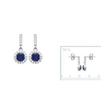 Boucles d'oreilles Argent 925 Rhodie OZ Microserti 