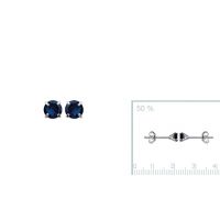 Boucles d'oreilles 4 mm Argent 925 Rhodie 