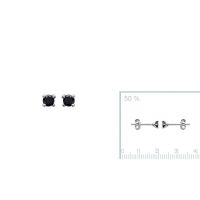 Boucles d'oreilles 3 mm Argent 925 Rhodie 