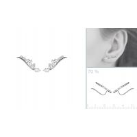 Boucles d'oreilles Argent 925 Rhodie 