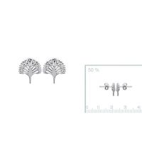 Boucles d'oreilles Paon Argent 925 Rhodie 