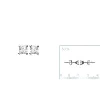 Boucles d'oreilles 4 mm Argent 925 Rhodie 