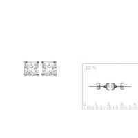 Boucles d'oreilles 5 mm Argent 925 Rhodie 