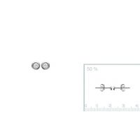Boucles d'oreilles Argent 925 Rhodie 