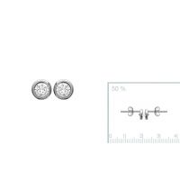 Boucles d'oreilles 4 mm Argent 925 Rhodie 