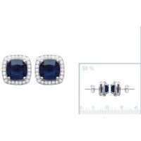 Boucles d'oreilles Argent 925 Rhodie OZ Microserti 