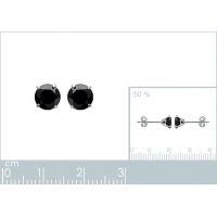 Boucles d'oreilles Argent 925 Rhodie 