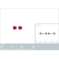 Boucles d'oreilles Argent 925 Rhodie 
