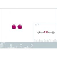 Boucles d'oreilles Argent 925 Rhodie 