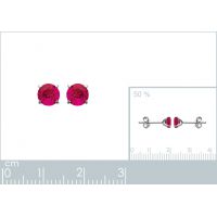 Boucles d'oreilles Argent 925 Rhodie 