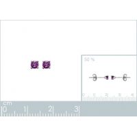 Boucles d'oreilles Argent 925 Rhodie 
