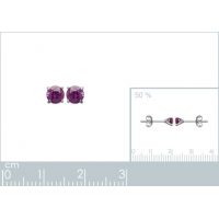 Boucles d'oreilles Argent 925 Rhodie 