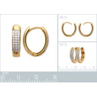Boucles d'oreilles plaqué or 750 3 microns