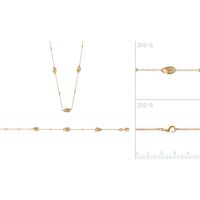 Collier plaqué or 750 3 microns